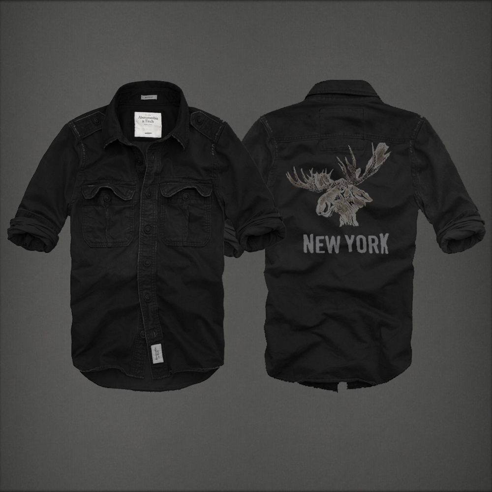 Abercrombie Fitch Hombres Lavado Camisa AF6947